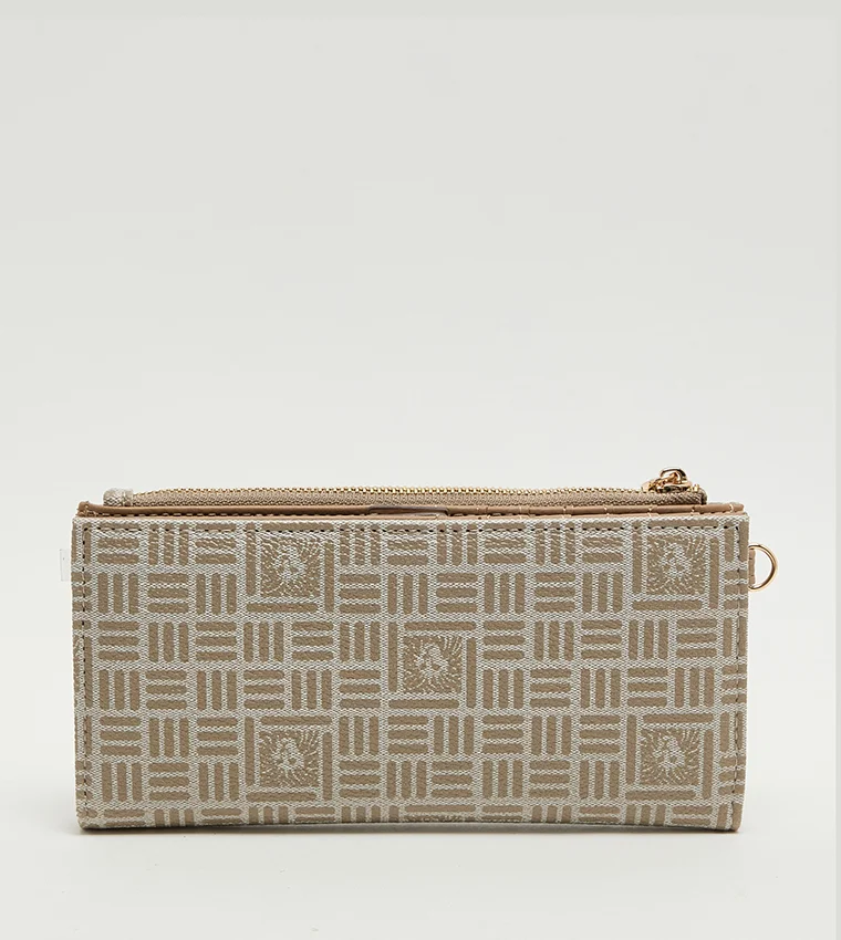 ANNE KLEIN  Anne Klein Patterned Zippered Bi-fold Wallet for Women | Best Price UAE